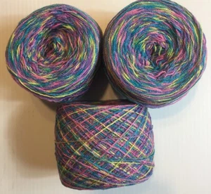 Lace yarn Crystal Color 348 Acrylic/Rayon. 900 yards per ball. 1 lot of 3. - Picture 1 of 3