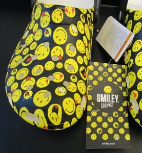 Crocs Smiley World slip-on Emoji shoe "BNWT" Men's 10 clog or Women's 12 mules - Picture 1 of 9