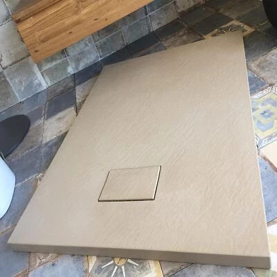 LANERI PIATTO DOCCIA STRONG EFFETTO PIETRA ARDESIA RIDUCIBILE ADATTABILE CON PILETTA