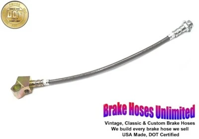 REAR STAINLESS BRAKE HOSE Ford Mustang II, 1974 1975 - Image 1 of 2