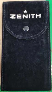 ZENITH UHR SAMT TASCHE 13,5X7 MIT INNENLAUF UND KNOPF - Bild 1 von 3