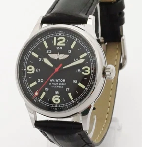 Reloj de pulsera mecánico Raketa Aviator soviético ruso URSS #586 - Imagen 1 de 18
