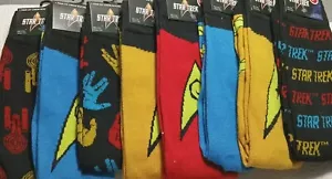 FUN Novelty Men's Size 6-12 Star Trek Crew Socks 3.99 Per Pair - Picture 1 of 13