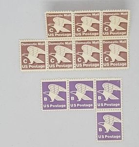 C-Rate & B Rate Stamps Lot Of (11) Total Eagle Original Unused - Picture 1 of 4