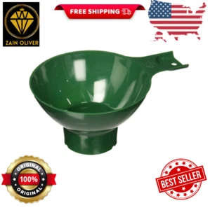 Norpro Wide Mouth Plastic Funnel, Green, Durable Kitchen Tool for Easy Pour - Picture 1 of 3