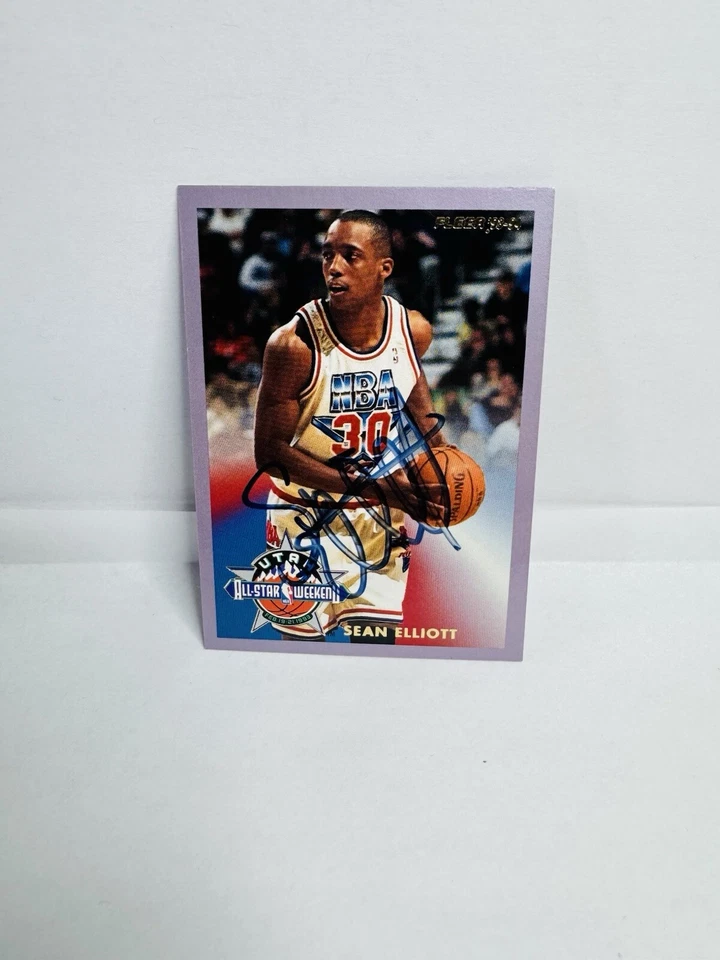 Fleer’93-94 All star Weekend Sean Elliot Signed Card #15 Of 24 - Image 1 of 4