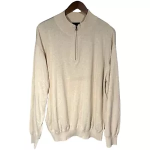 F/X Fusion Size XL Tan 1/4 Zip Mock Turtleneck Pullover Sweater - Picture 1 of 3
