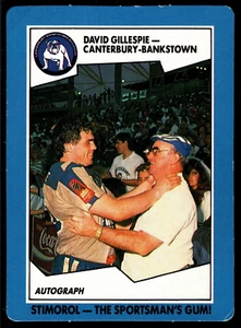 1989 #12 David Gillespie Bulldogs Scanlens Stimorol rugby league NRL card - Picture 1 of 2