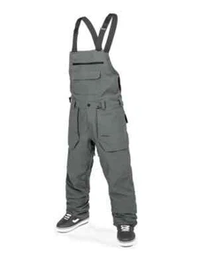 VOLCOM ROAN BIB OVERALL SNOWBOARD PANT - CHARCOAL - 2025 - Picture 1 of 1