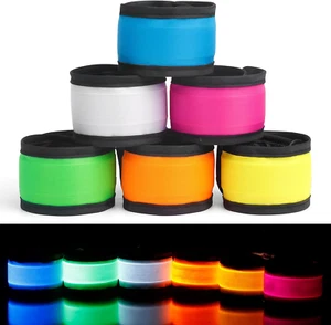 LED Light up Slap Wristband, Flashing Bracelets for Kids, Glow in the Dark Armba - Picture 1 of 12