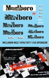 1/43 Decals for MCLAREN M23 1976 1977 HUNT MASS DECAL TBD58 - Bild 1 von 1