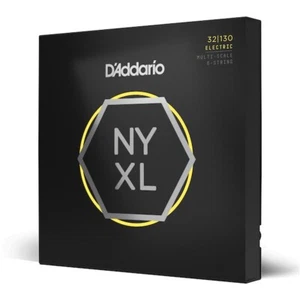 Cuerdas para bajo D'Addario NYXL; Juego de 6 cuerdas multiescala medidores 32-130 - Imagen 1 de 2