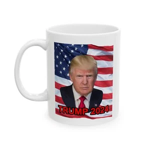 Trump 2024, Ceramic Mug, Coffee Cup, Gift for Veterans, - Picture 1 of 9