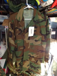 3 COLOR WOODLAND US MIL TACTICAL Shirt MEDIUM LONG NEW W TAG US MILITARY ML - Picture 1 of 3