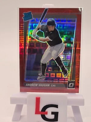 Andrew Vaughn 2021 Panini Donruss Optic Pandora Red Prizm #116 #/99 - Image 1 of 2