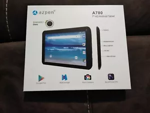 Azpen A780 Android 8.1 Oreo 7" HD NIB Black Tablet - Picture 1 of 8