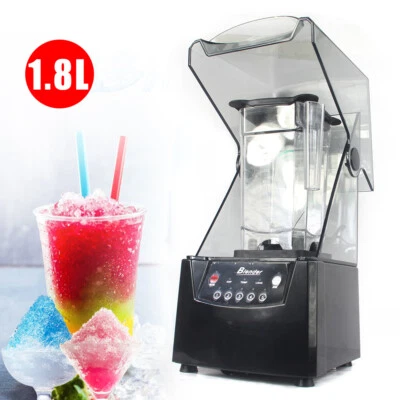 Máquina licuadora de batidos comercial insonorizada 2600 W exprimidor de frutas máquina mezcladora Foto 1 de 4
