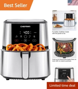 TurboFry Touch Friggitrice ad Aria, XL 8-Qt Family Size, One-Touch Controllo Digitale Pres... - Foto 1 di 10