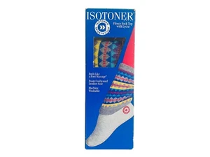 Isotoner Fleece Sock Top Sports Club Grey Small Size 5-6 NEW Old Stock 1990s - Picture 1 of 7