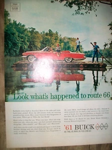 1961 61 Buick Cabrio 2-dr grande mag auto pubblicità - "Route 66" - Foto 1 di 1