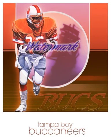 Vintage NFL Tampa Bay Buccaneers Color Poster Series II 8 X 10 REPRINT Photo Pic Cover