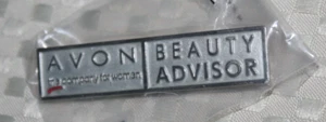 Vintage new Avon Beauty Advisor Brooch Pin LOT, 10 pins, Cosmetics Employee Pin - Picture 1 of 4