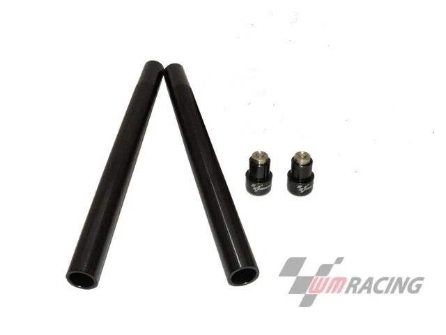 COPPIA TUBI SEMIMANUBRI STICK BARRE DA 22MM  NERI NUOVI ERGAL - Image 1 of 1