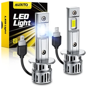 2-sides H1 LED Headlight Bulbs Kit 6500K White High Low Beam Light 33000LM M6S - Picture 1 of 13