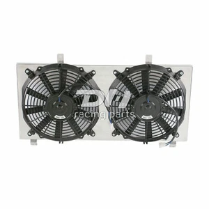 Aluminum Shroud+2*12"Fan For 1991-95 Toyota MR2 Turbo Coupe 3SGTE SW20 2.0-2.2L - Picture 1 of 10