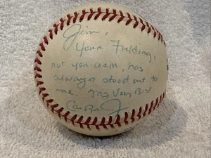1 of 1 Cal Ripken, Jr AUTOGRAPHED OAL Baseball, Baltimore Orioles, Jim Kaat LOOK - Picture 1 of 4