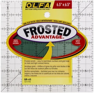 Olfa OLFA Frosted Advantage Non-Slip Ruler "The Compact"-6-1/2"X6-1/2" - Picture 1 of 1