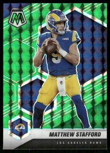 Panini Mosaic Prizm 2021 verde B Matthew Stafford Los Angeles Rams #116 - Imagen 1 de 2