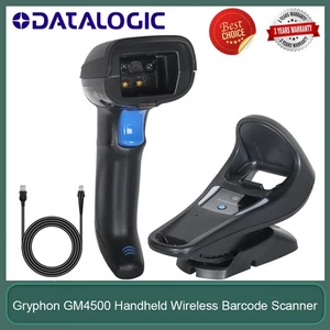 Datalogic GM4500 Wireless Bluetooth Barcode Scanner 2D QR 1D Bar Code w/ Cradle - Picture 1 of 18