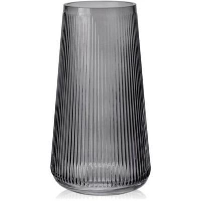 Glasvase modern 20cm Blumenvase Deko Tischdeko Hochzeit Büro Küche elegantes ... - Bild 1 von 4