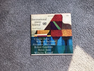 International Piano Festival 2 LPs  Arrau Backhaus Kempff  Charity Lps   VG Cond - Image 1 of 4