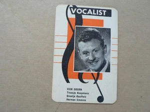 VOCALIST DOORN,EMMINK,KAUFFELD,KOOPMANS AVRO VINTAGE PLAYING CARD 4 CARDS - Foto 1 di 4