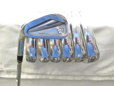 New LH Wilson Staff Dynapwr Iron Set 5-PW,GW KBS Tour Lite Stiff Flex Steel** - Image 1 of 4