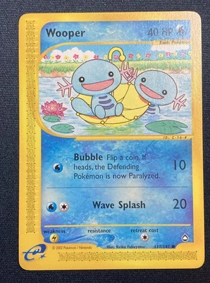 Wooper Non-Foil (2003) Aquapolis #117/147 Lightly Played LP - Image 1 of 2
