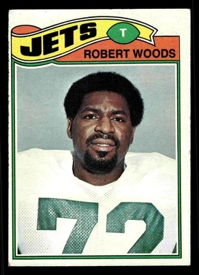 1977 Topps Robert Woods #469 - New York Jets - Image 1 of 2