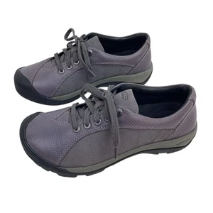 Keen Presidio Womens 7 Leather Lace Up Comfort Sneakers Purple - Picture 1 of 10