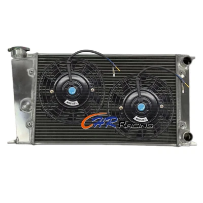 Radiador de aluminio + ventilador para Volkswagen Scirocco 1976-1980/1979-1977 Rabbit L4 1,6 L Foto 1 de 4