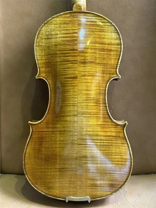 Professional Violin High Quality Handmade Two-pieces Flame Back with Sound Video - Picture 1 of 17