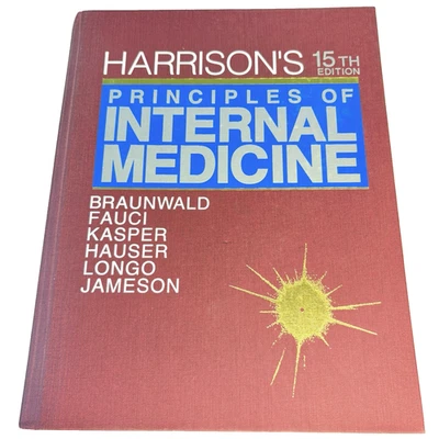 Harrisons Principles Of Internal Medicine Hardcover Book 15th Edition Medical - Image 1 of 4