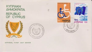 CYPRUS 1975 Anniversaries & Events/Disabled Persons/European Flag SG 440/42 FDC - Picture 1 of 1