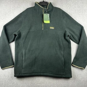 LL Bean Pullover Mens XL Tall Green Katahdin Fleece Half Zip Outdoors Hiking NWT - Picture 1 of 10