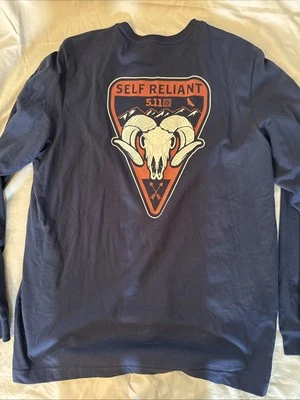 Camiseta táctica manga larga 5.11 511 autosuficiente azul marino talla grande Foto 1 de 3