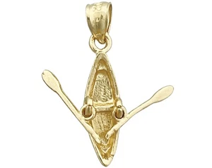 Dije de canoa 3D oro 14K - Imagen 1 de 6