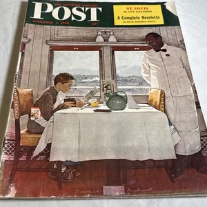 Vintage Saturday Evening Post Magazine December 7, 1946 Norman Rockwell Cover - Picture 1 of 2
