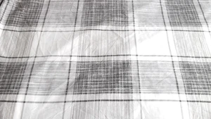 SILENTNIGHT grau/weiß modern kariert leicht pflegeleicht Doppel Bettbezug & 2 Teile/Etui - Bild 1 von 6