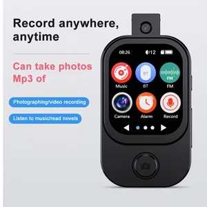 0GB Black MP3 Music Player With Camera 2.01in Touchscreen Metal Frame Porta BST - Picture 1 of 19